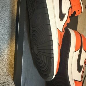 Jordan Mens Sneakers in Orange and White